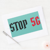 Stop 5G Rechthoekige Sticker (Envelop)