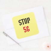 Stop 5G Vierkante Sticker (Envelop)