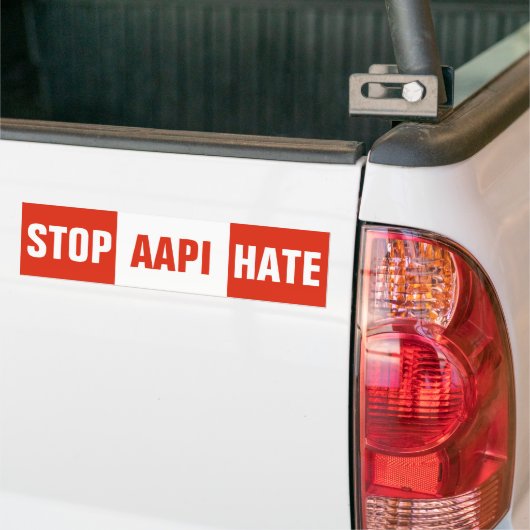 Stop AAPI Asian Hate Bumpersticker (Op Truck)