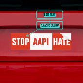 Stop AAPI Asian Hate Bumpersticker