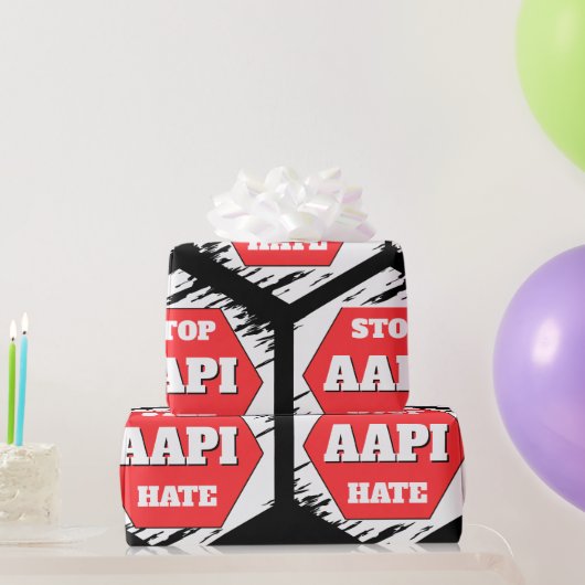 Stop AAPI Haat Rechthoekig Cadeaupapier (Feestgeschenken)