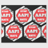 Stop AAPI Haat Rechthoekig Cadeaupapier (Vlak)