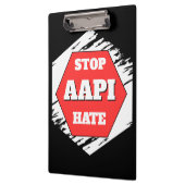 Stop AAPI Haat Rechthoekig Klembord (Links)