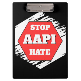 Stop AAPI Haat Rechthoekig Klembord
