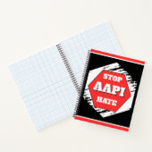 Stop AAPI Haat Rechthoekig Notitieboek (Binnen)