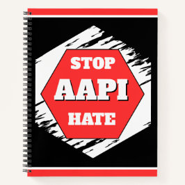 Stop AAPI Haat Rechthoekig Notitieboek