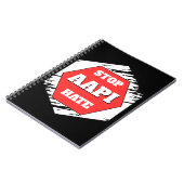 Stop AAPI Haat Rechthoekig Notitieboek (Linkerzijde)