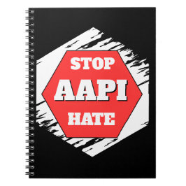 Stop AAPI Haat Rechthoekig Notitieboek