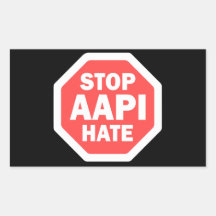 Stop AAPI Haat Rechthoekig