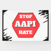 Stop AAPI Haat Spandoek (Horizontaal)