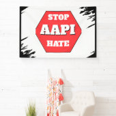 Stop AAPI Haat  Spandoek (Insitu)