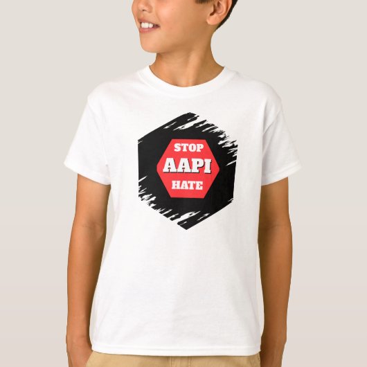 Stop AAPI Haat  T-shirt (Voorkant)