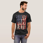 Stop AAPI Hate, Stop Asian Hate Flag T-shirt (Voorkant volledig)