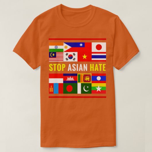 Stop AAPI Hate Support Awareness Stop Asian Hate T-shirt (Design voorkant)