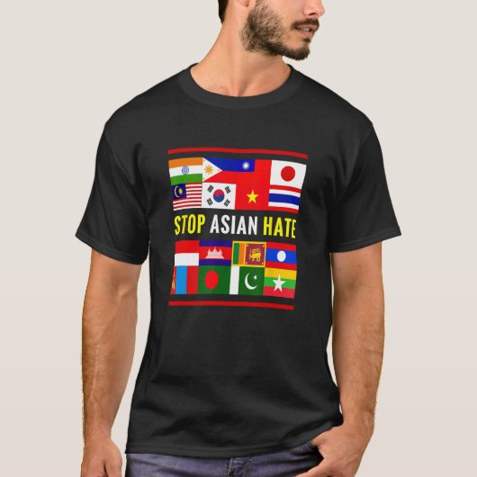 Stop AAPI Hate Support Awareness - Stop Asian Hate T-shirt (Voorkant)
