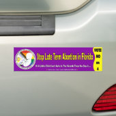 Stop abortus in Florida Bumpersticker (Op auto)