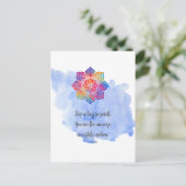 Stop Actief de Kleine Waterverf van het Citaat van Briefkaart (Staand voorkant)