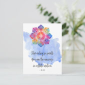 Stop Actief de Kleine Waterverf van het Citaat van Briefkaart (Staand voorkant)