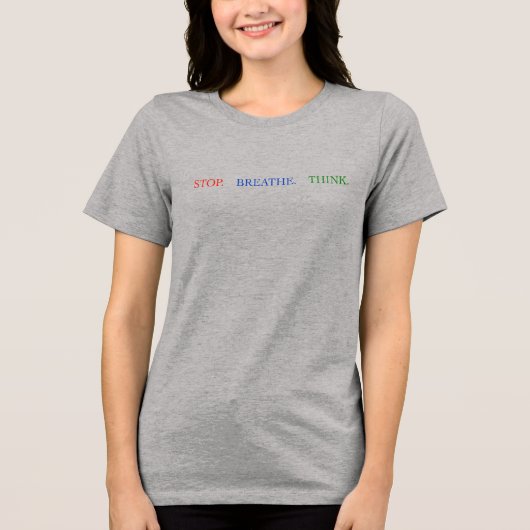 Stop Adem Denken Tshirt (Voorkant)