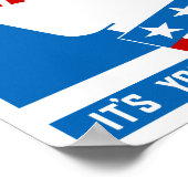 Stop Afvalstoffen Het is je patriottische taak — W Poster (Hoek)