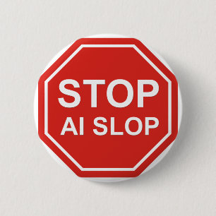 Stop AI-bende Ronde Button 5,7 Cm