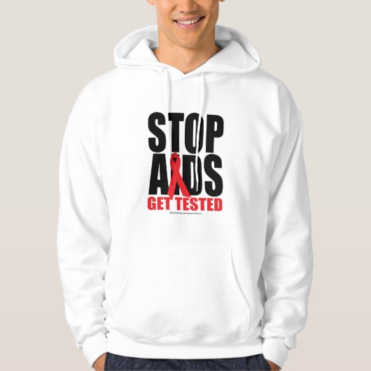 Stop aids: Bekijk de tests Hoodie (Voorkant)