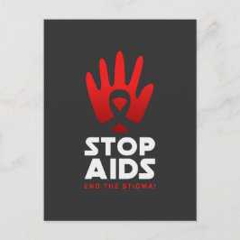 Stop aids briefkaart