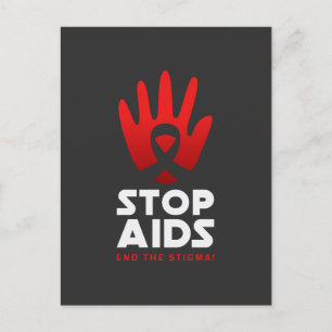 Stop aids briefkaart