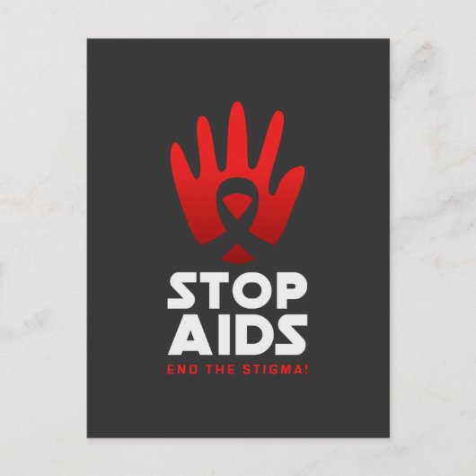 Stop aids briefkaart (Voorkant)
