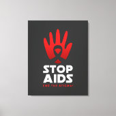 Stop aids canvas afdruk (Voorkant)