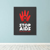 Stop aids canvas afdruk (Insitu (Houten vloer))