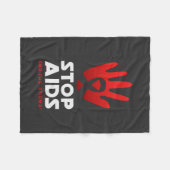 Stop aids fleece deken (Voorkant (Horizontaal))