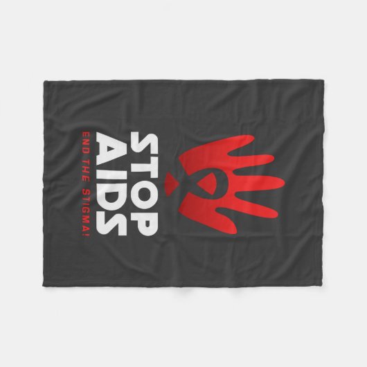 Stop aids fleece deken (Voorkant (Horizontaal))