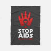 Stop aids fleece deken (Voorkant)
