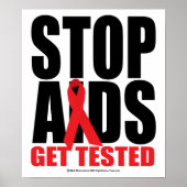 Stop AIDS: getest Poster (Voorkant)