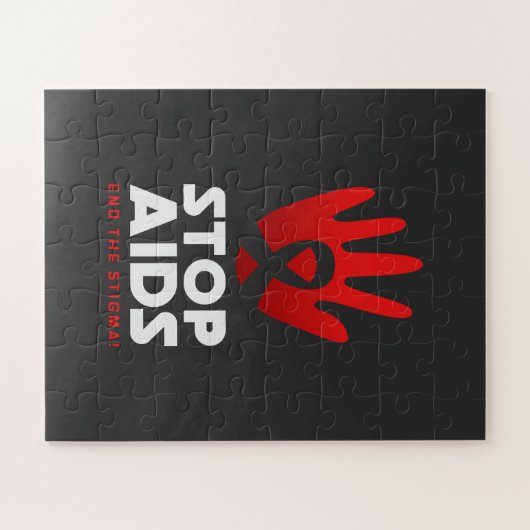 Stop aids legpuzzel (Horizontaal)