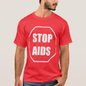 Stop AIDS Red Tshirt (Voorkant)
