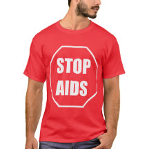 Stop AIDS Red Tshirt