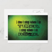 Stop als ik klaar ben briefkaart (Voorkant / Achterkant)