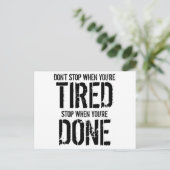 Stop als je klaar bent briefkaart (Staand voorkant)