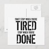 Stop als je klaar bent briefkaart (Voorkant / Achterkant)