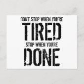 Stop als je klaar bent briefkaart (Voorkant)