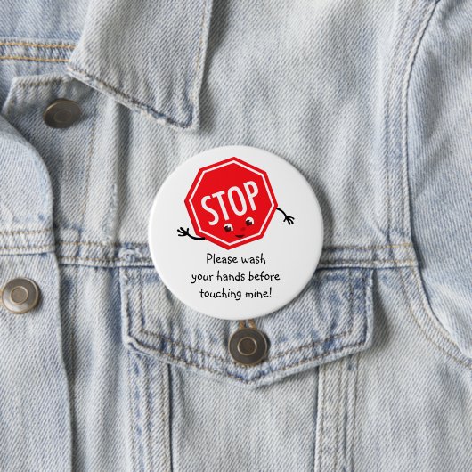Stop alsjeblieft Button wassen (In situ)