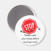 Stop alsjeblieft wasmagneet magneet (Voorkant / Achterkant)