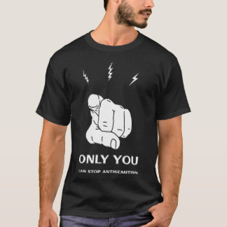 Stop antisemitisme Discriminatie Racisme haat jood T-shirt