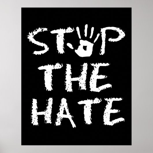 Stop antisemitisme en haat tegen de haat poster (Voorkant)