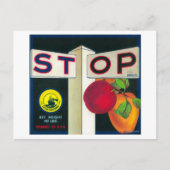 Stop Apple Crate LabelCutler, CA Briefkaart (Voorkant)