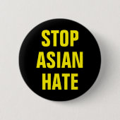 Stop Asian Hate AAPI Ronde Button 5,7 Cm (Voorkant)