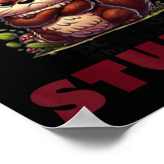 Stop Asking Why I'm A Crazy I Don't Ask Why You're Poster (Hoek)