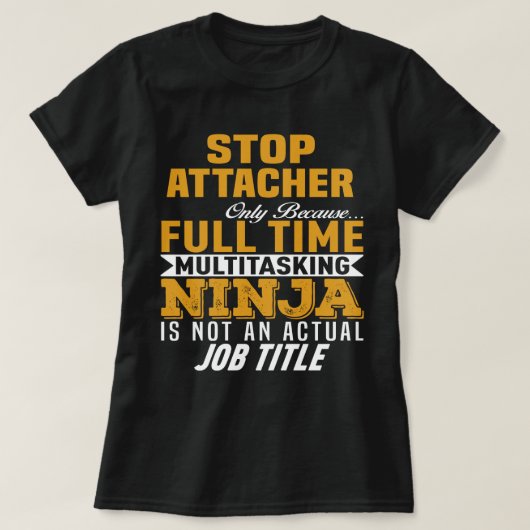 Stop Attacher T-shirt (Design voorkant)